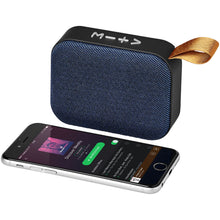 Load image into Gallery viewer, Fashion fabric Bluetooth speaker — Royal blue (detail)
