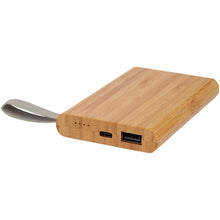 Load image into Gallery viewer, Tulda 5000 mAh bamboo power bank — Natural