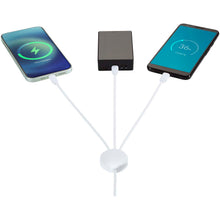 Load image into Gallery viewer, Pure 5-in-1 charging cable with antibacterial additive — White (detail)