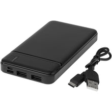 Load image into Gallery viewer, Loop 10.000 mAh recycled plastic power bank  — Black (detail 2)