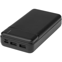 Load image into Gallery viewer, Loop 20.000 mAh recycled plastic power bank  — Black