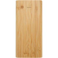 Load image into Gallery viewer, Tulda 10.000 mAh bamboo power bank — Natural (front)