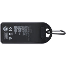 Load image into Gallery viewer, Omni 3W IPX4 RCS recycled plastic Bluetooth® speaker — Black (back)