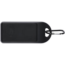 Load image into Gallery viewer, Omni 3W IPX4 RCS recycled plastic Bluetooth® speaker — Black (front)