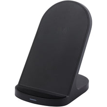 Load image into Gallery viewer, Loop 15W dual coil RCS recycled plastic wireless charging stand — Black (detail)