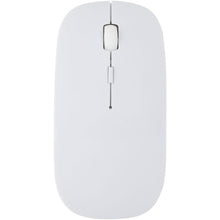 Load image into Gallery viewer, Menlo RCS recycled plastic wireless mouse  — White (front)