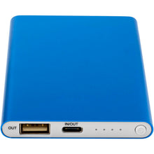 Load image into Gallery viewer, Pep 4000 mAh Type-C recycled aluminium power bank  — Royal blue (detail)