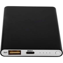 Load image into Gallery viewer, Pep 4000 mAh Type-C recycled aluminium power bank  — Black (detail)
