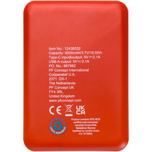Load image into Gallery viewer, Asama 5000 mAh Type-C recycled plastic power bank — Brick (back)