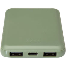 Load image into Gallery viewer, Asama 5000 mAh Type-C recycled plastic power bank — Heather green (detail)