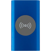 Load image into Gallery viewer, Juice 4000 mAh Type-C recycled aluminium wireless power bank  — Royal blue (front)