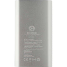Load image into Gallery viewer, Juice 4000 mAh Type-C recycled aluminium wireless power bank  — Silver (back)