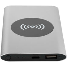 Load image into Gallery viewer, Juice 4000 mAh Type-C recycled aluminium wireless power bank  — Silver (detail)