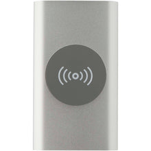 Load image into Gallery viewer, Juice 4000 mAh Type-C recycled aluminium wireless power bank  — Silver (front)