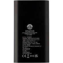 Load image into Gallery viewer, Juice 4000 mAh Type-C recycled aluminium wireless power bank  — Black (back)