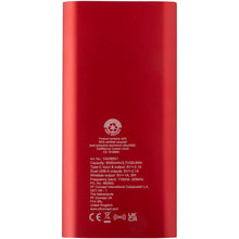 Load image into Gallery viewer, Juice 8000 mAh Type-C recycled aluminium wireless power bank — Red (back)