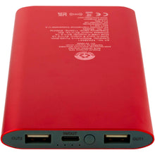 Load image into Gallery viewer, Juice 8000 mAh Type-C recycled aluminium wireless power bank — Red (detail)