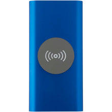Load image into Gallery viewer, Juice 8000 mAh Type-C recycled aluminium wireless power bank — Royal blue (front)