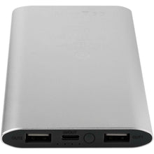 Load image into Gallery viewer, Juice 8000 mAh Type-C recycled aluminium wireless power bank — Silver (detail)