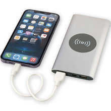 Load image into Gallery viewer, Juice 8000 mAh Type-C recycled aluminium wireless power bank — Silver (detail 2)