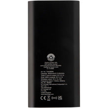 Load image into Gallery viewer, Juice 8000 mAh Type-C recycled aluminium wireless power bank — Black (back)