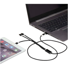 Load image into Gallery viewer, Versatile 5-1 recycled aluminium charging cable — Black (detail)