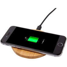 Load image into Gallery viewer, Essence 15W bamboo wireless charging pad — Wood