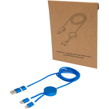Load image into Gallery viewer, Alasia 5-in-1 recycled aluminium and plastic 150 cm data sync and 27W fast charge cable — Royal blue