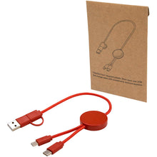 Load image into Gallery viewer, Citala 5-in-1 recycled plastic 30 cm data sync and 27W fast charge cable — Brick
