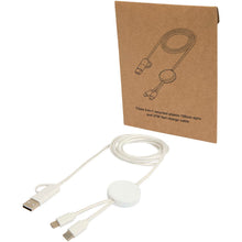 Load image into Gallery viewer, Citala 5-in-1 recycled plastic 150 cm data sync and 27W fast charge cable — White