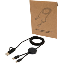 Load image into Gallery viewer, Citala 5-in-1 recycled plastic 150 cm data sync and 27W fast charge cable — Black