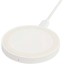Load image into Gallery viewer, Freal 15W recycled plastic wireless charging pad — White (detail)