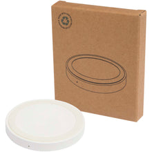 Load image into Gallery viewer, Freal 15W recycled plastic wireless charging pad — White (detail 2)