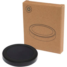 Load image into Gallery viewer, Freal 15W recycled plastic wireless charging pad — Black (detail 2)