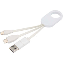 Load image into Gallery viewer, Troop 4-in-1 recycled plastic charging cable — White