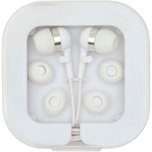 Load image into Gallery viewer, Baekdu wired Type-C earbuds with recycled plastic storage box — White (front)
