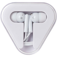 Load image into Gallery viewer, Rebel earbuds with recycled plastic storage box — White (front)