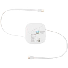 Load image into Gallery viewer, Gloas 5-in-1 recycled retractable data sync and 100W fast charge cable with smartphone tool kit — White (back)