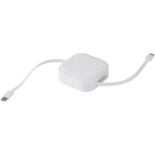 Load image into Gallery viewer, Gloas 5-in-1 recycled retractable data sync and 100W fast charge cable with smartphone tool kit — White (detail)