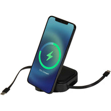 Load image into Gallery viewer, Gloas 5-in-1 recycled retractable data sync and 100W fast charge cable with smartphone tool kit — Black (detail 2)