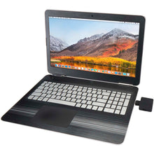 Load image into Gallery viewer, Gaia 4-port USB hub with USB-A and Type-C output and dual input - made from recycled plastic — Black (detail)