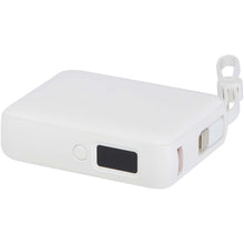 Load image into Gallery viewer, Acrux 10.000 mAh 35W tablet power bank with built in Type-C cable - made from recycled plastic — White (detail)