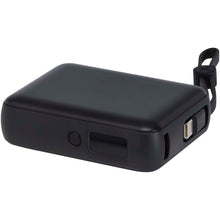 Load image into Gallery viewer, Acrux 10.000 mAh 35W tablet power bank with built in Type-C cable - made from recycled plastic — Black (detail)