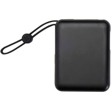 Load image into Gallery viewer, Acrux 10.000 mAh 35W tablet power bank with built in Type-C cable - made from recycled plastic — Black (front)
