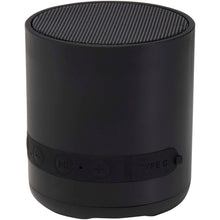 Load image into Gallery viewer, Hunor 3W recycled plastic wireless speaker — Black (detail)