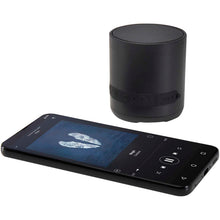 Load image into Gallery viewer, Hunor 3W recycled plastic wireless speaker — Black (detail 2)