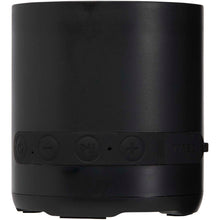 Load image into Gallery viewer, Hunor 3W recycled plastic wireless speaker — Black (front)