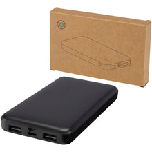 Load image into Gallery viewer, Intan 10.000 mAh 10W recycled plastic power bank — Black