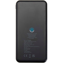 Load image into Gallery viewer, Intan 10.000 mAh 10W recycled plastic power bank — Black (back)