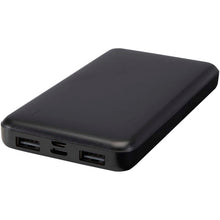 Load image into Gallery viewer, Intan 10.000 mAh 10W recycled plastic power bank — Black (detail)